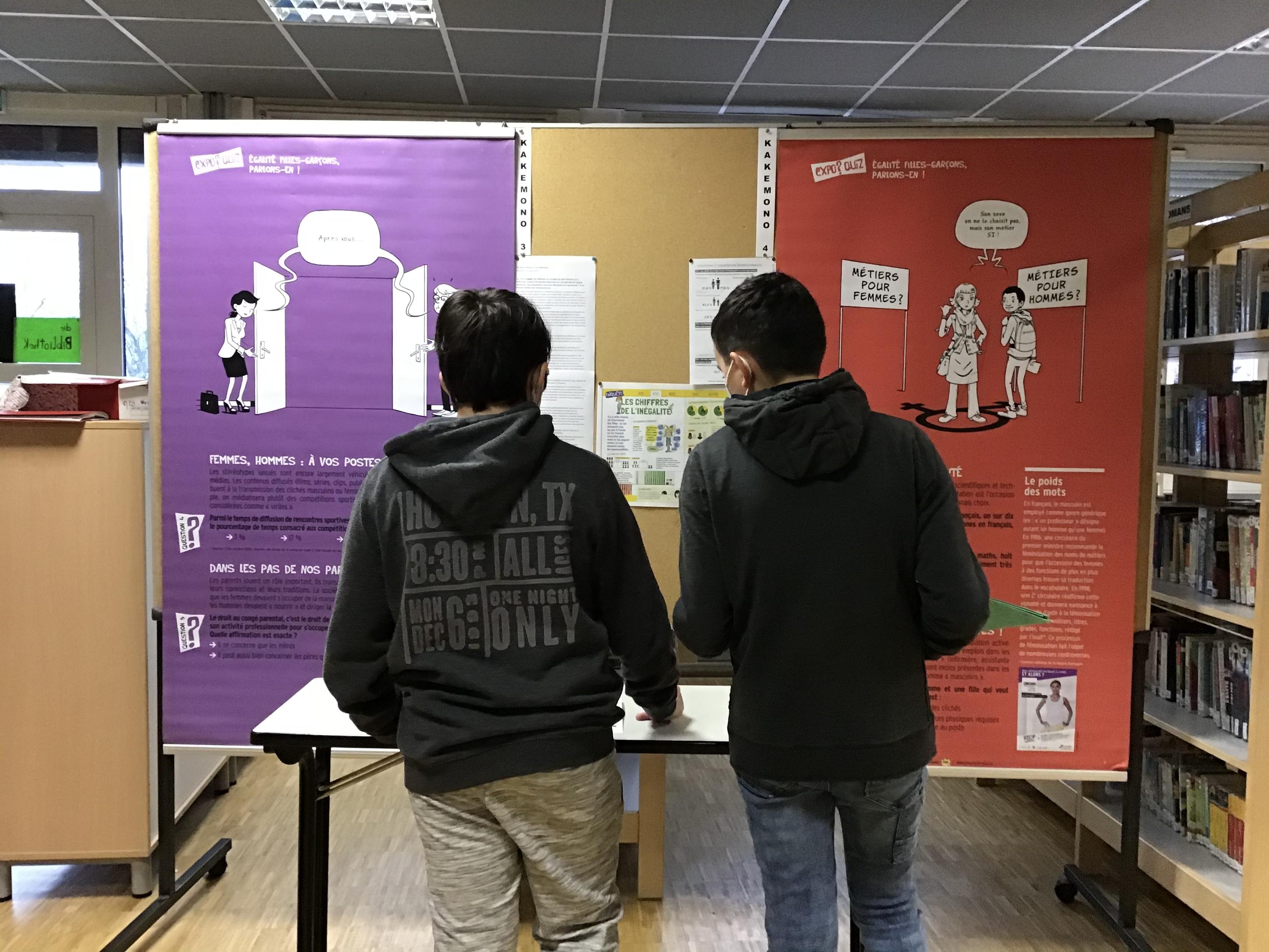 Expo Égalité Fillesgarçons Parlons En Collège Jean Macé Portes Lès Valence Drôme 